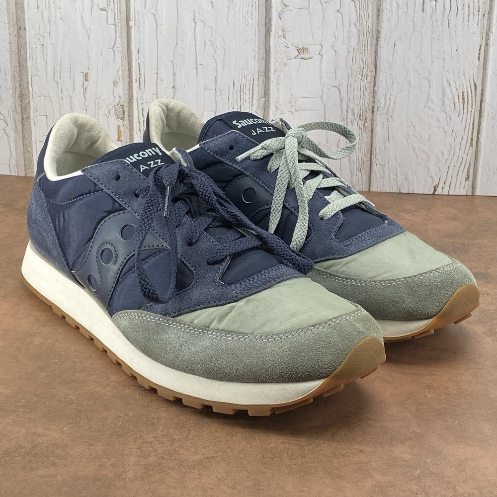 Saucony Jazz Original Retro Sneakers Men's Size 11.5 Navy Sage Green